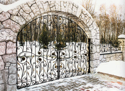 Ворота кованые №64