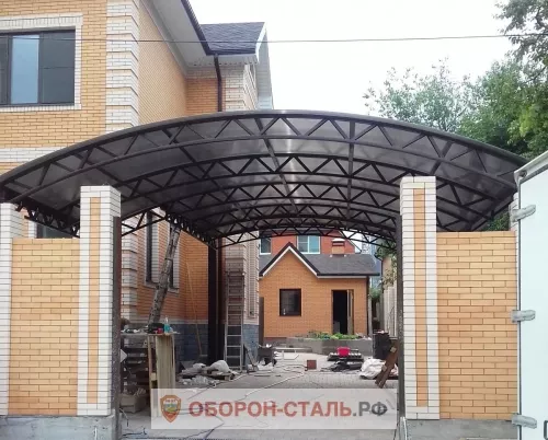 навес для ворот 21
