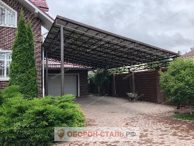 односкатный навес 13