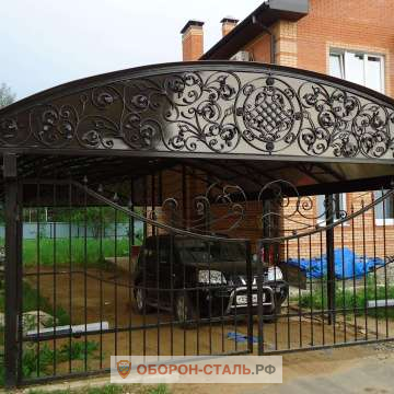навес для гаража 14