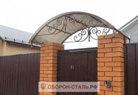 навес для ворот 15