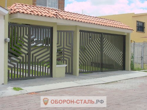 ворота в стиле лофт 12