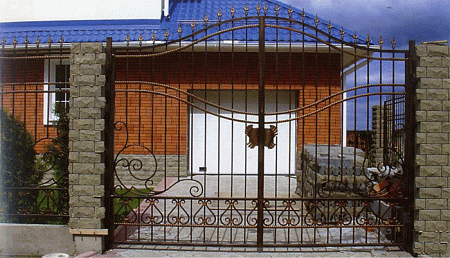 Ворота кованые №27