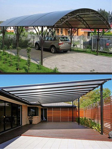 навес к дому 47