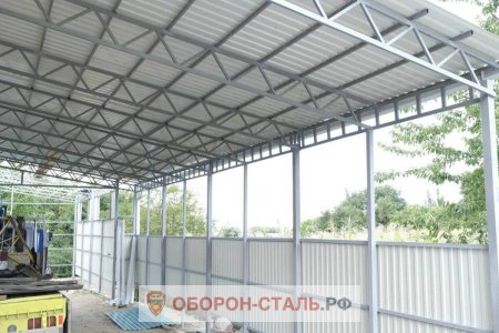 навес из металлопрофиля 9