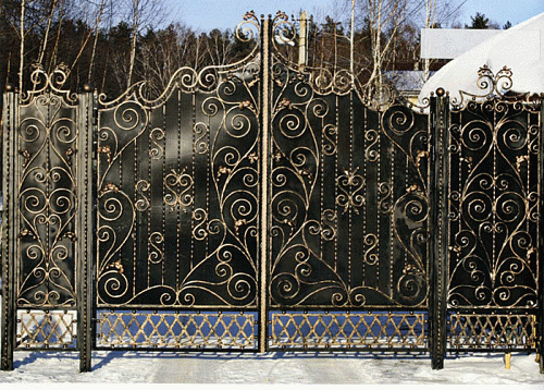 Ворота кованые №66