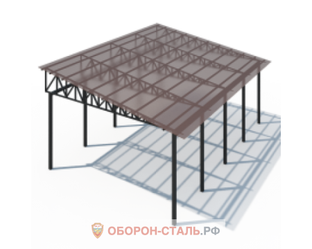 металлический навес 9