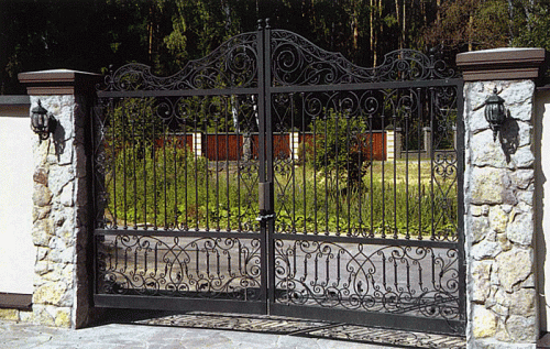 Ворота кованые №19
