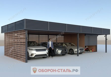навес для гаража 2