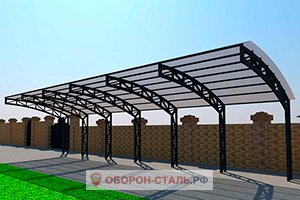 односкатный навес 16