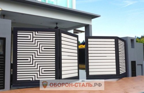ворота в стиле лофт 15