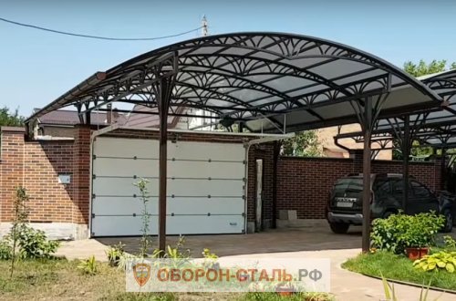 навес арочный 23