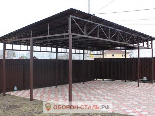 односкатный навес 6