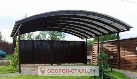 навес из металлопрофиля 14