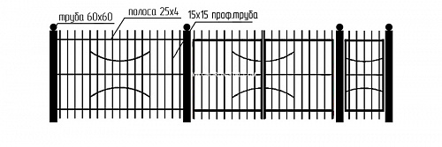 Забор сварной СЗ-17