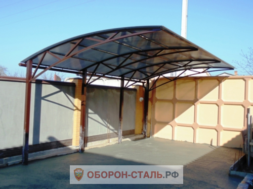 металлический навес 4