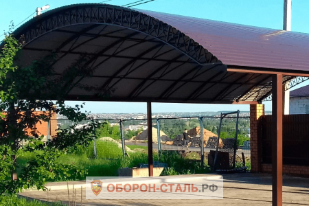 навес из металлопрофиля 13