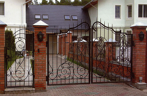 Ворота кованые №57