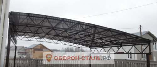 металлический навес 11