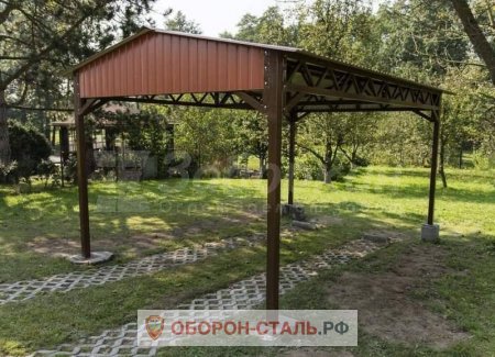 навес из профлиста 14