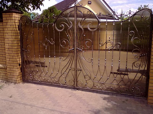 Ворота кованые №129