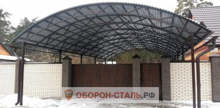 навес из профлиста 3