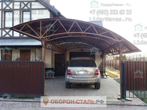 навес для гаража 12