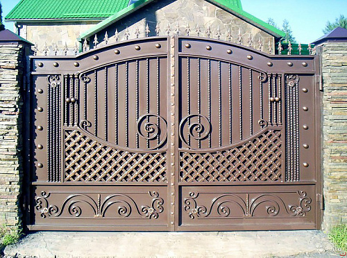 Ворота кованые №178