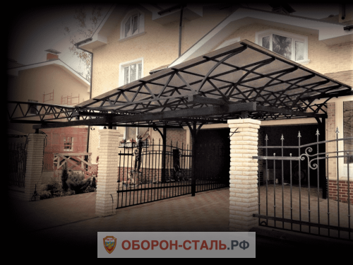кованый навес 8