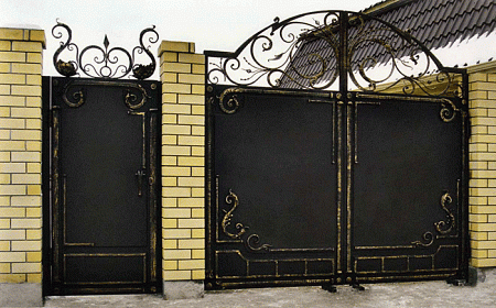 Ворота кованые №42