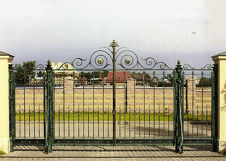 Ворота кованые №49