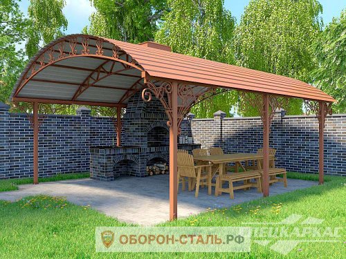 навес арочный 38