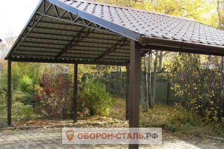 навес из профлиста 2