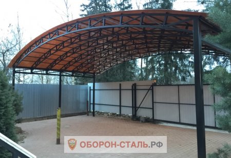 навес из профлиста 12