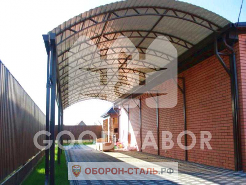 навес из профлиста 8