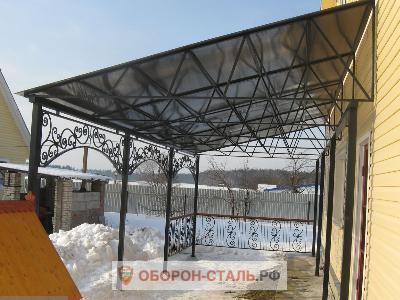 односкатный навес 15