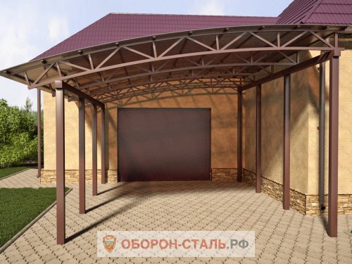 односкатный навес 18