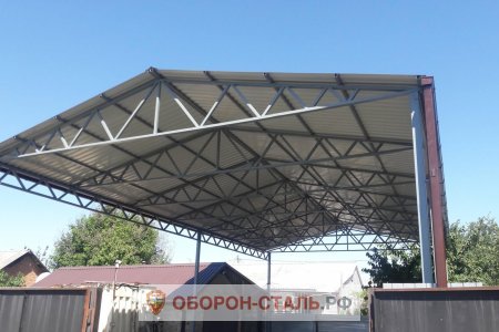 навес двускатный 9