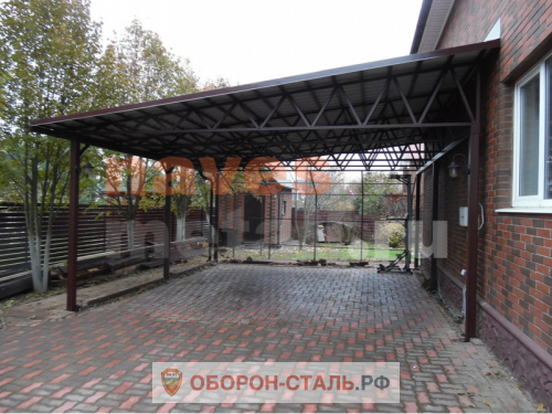 навес из профлиста 17