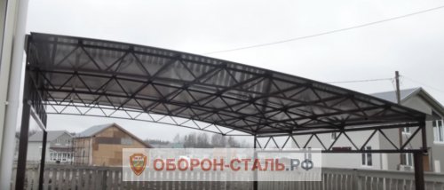 односкатный навес 11