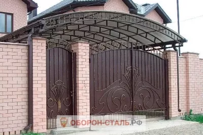 навес для ворот 7