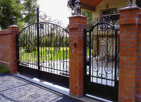 Ворота кованые №33