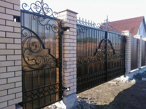 Ворота кованые №142
