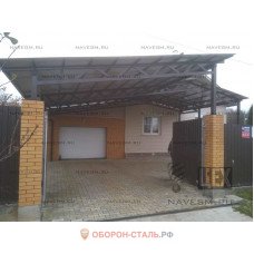 навес для гаража 10