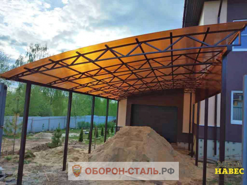 металлический навес 17